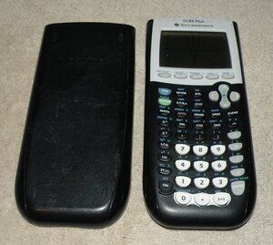 Texas Instruments TI-84 Plus Graphing Calculator W/ Cover Black Tested Works